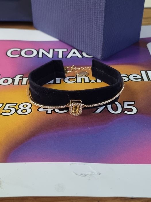 Bratara Swarovski piatra galbena