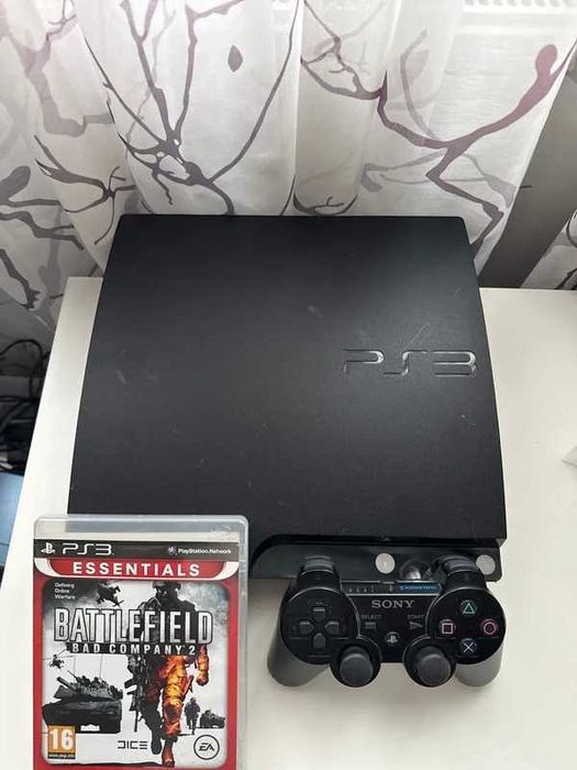 PlayStation 3  Silm + 2 Jocuri + Controller original