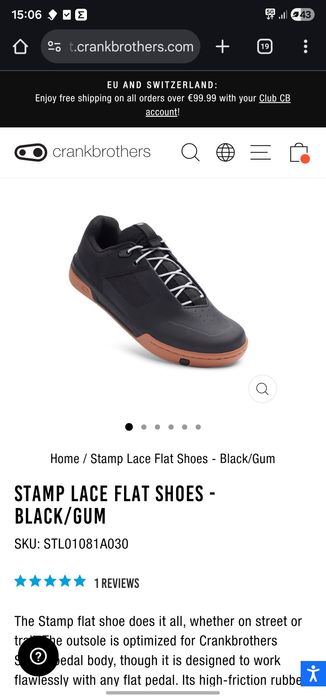 Crankbrothers stamp lace flat shoes