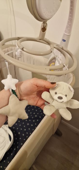 Carusel Muzical Chicco Next2Dreams – Bej, Sunete albe, Lumina de veghe