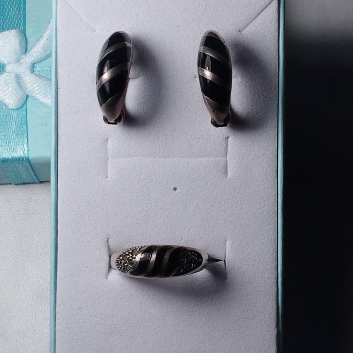 Винтажный комплект с ониксом