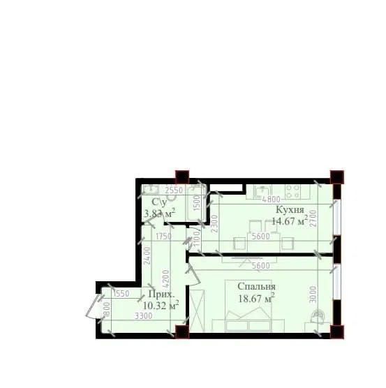 Mavera Town Продается 2 комнатная квартира коробка 8-роддом Яккасарай