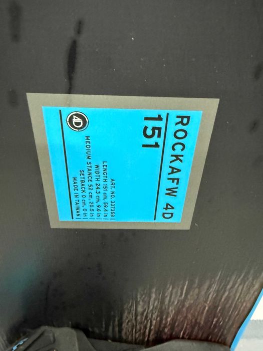 placa snowboard head rocka 4d L151cm