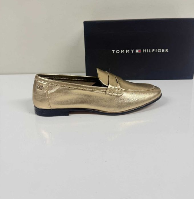 Tommy Hilfiger Essential Golden Loafers