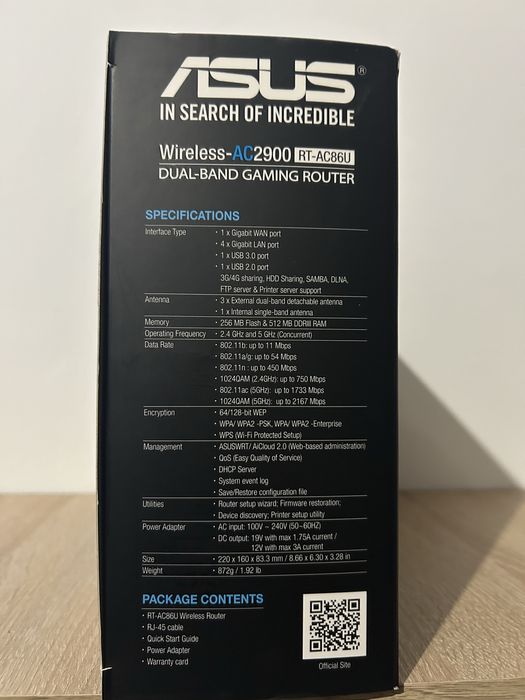 Router ASUS RT-AC86U gaming