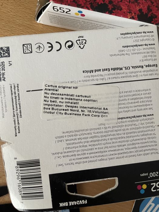 Cartus HP 652 - 3 color