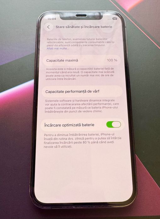 iPhone 12 Pro Space Grey 10/10 Ca Nou / 512 Gb / 100% sănătate baterie