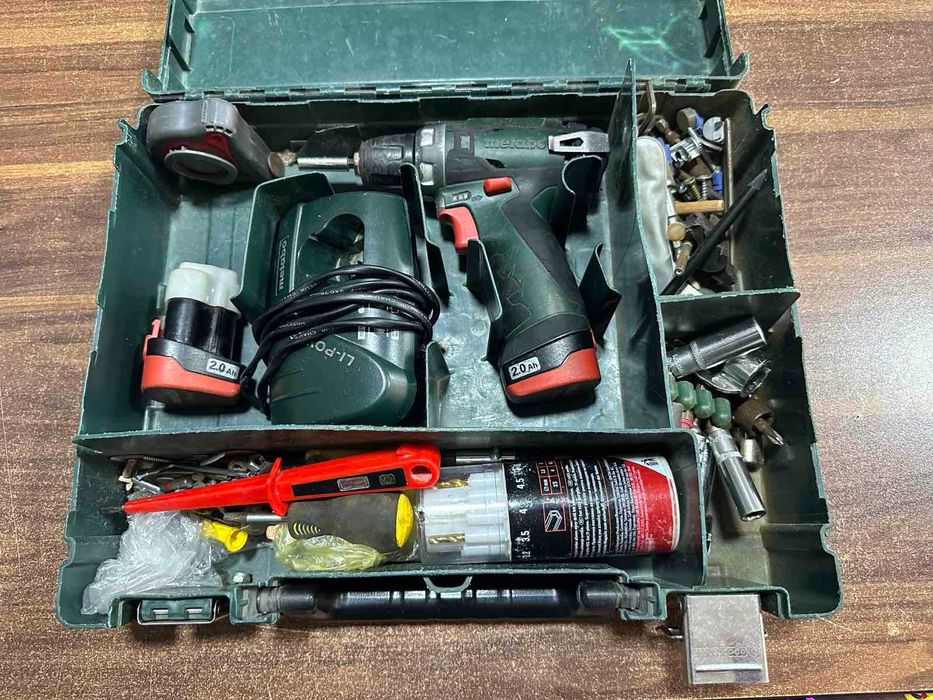 Акумулаторен винтоверт Metabo POWERMAXX BS BASIC с 2 батерии и зарядно