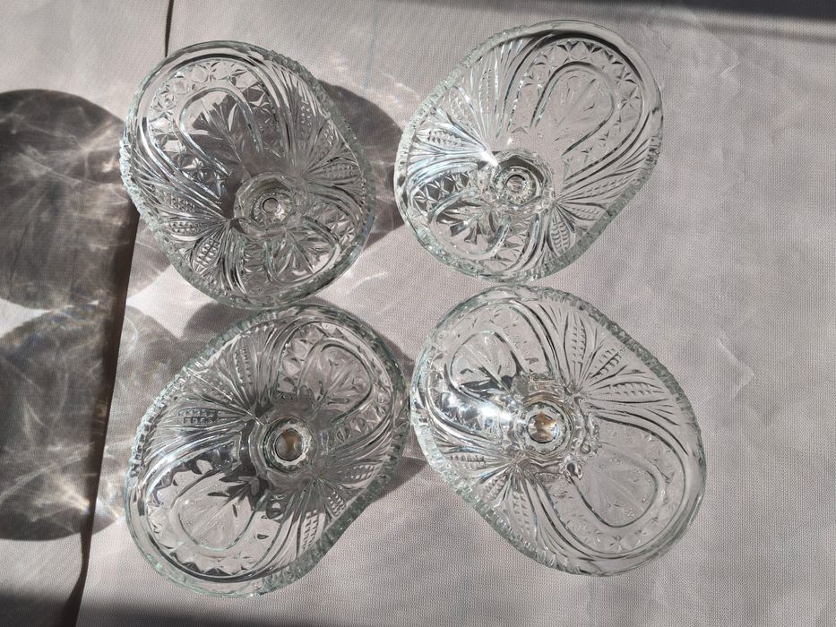 Хрустальные конфетницы б/у 4шт