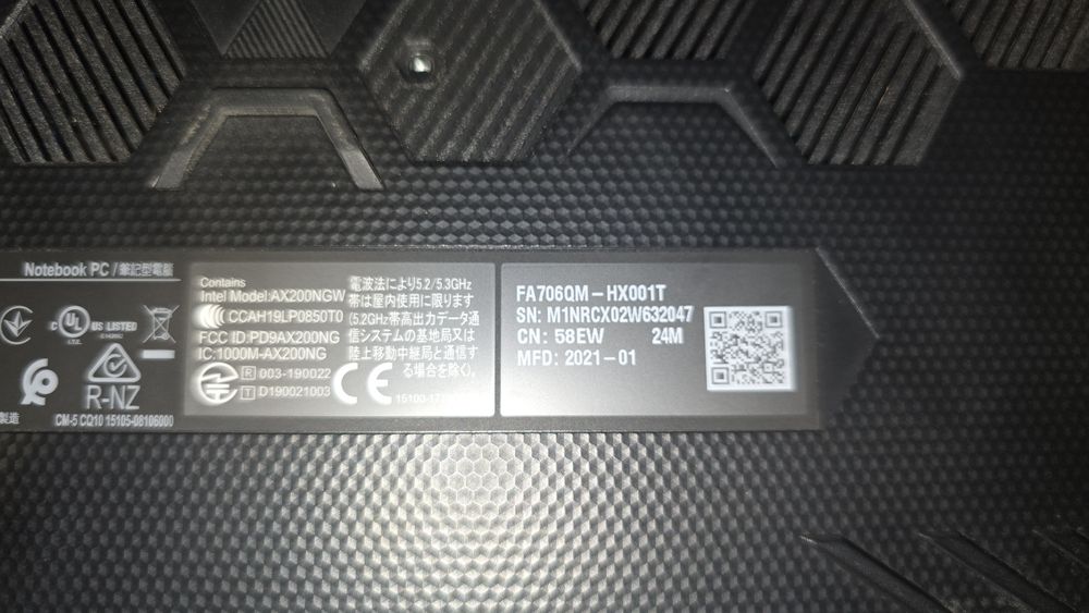 Asus TUF FA706QM - HX001T, 17.3