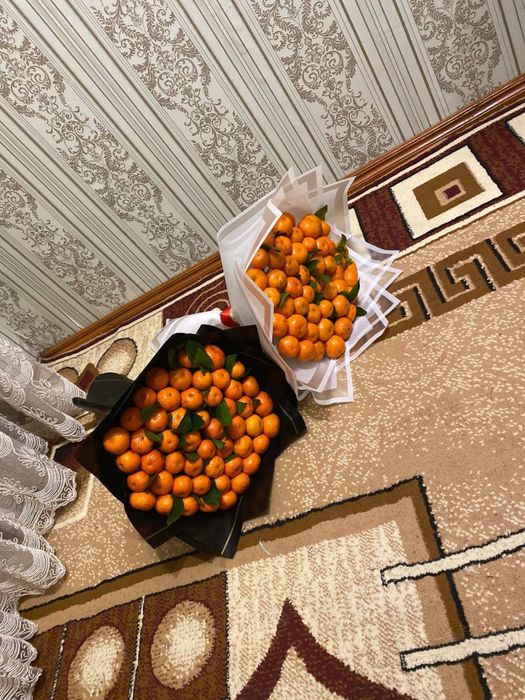 mandarinli buket shokalatli buket mandarin buket pul buket kapalak