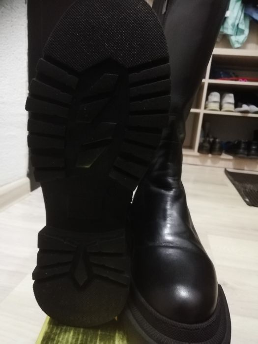 Сапоги женские кожа