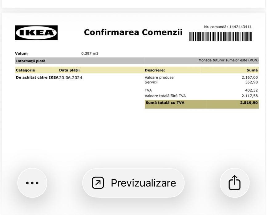 Dulap Ikea cu oglinda