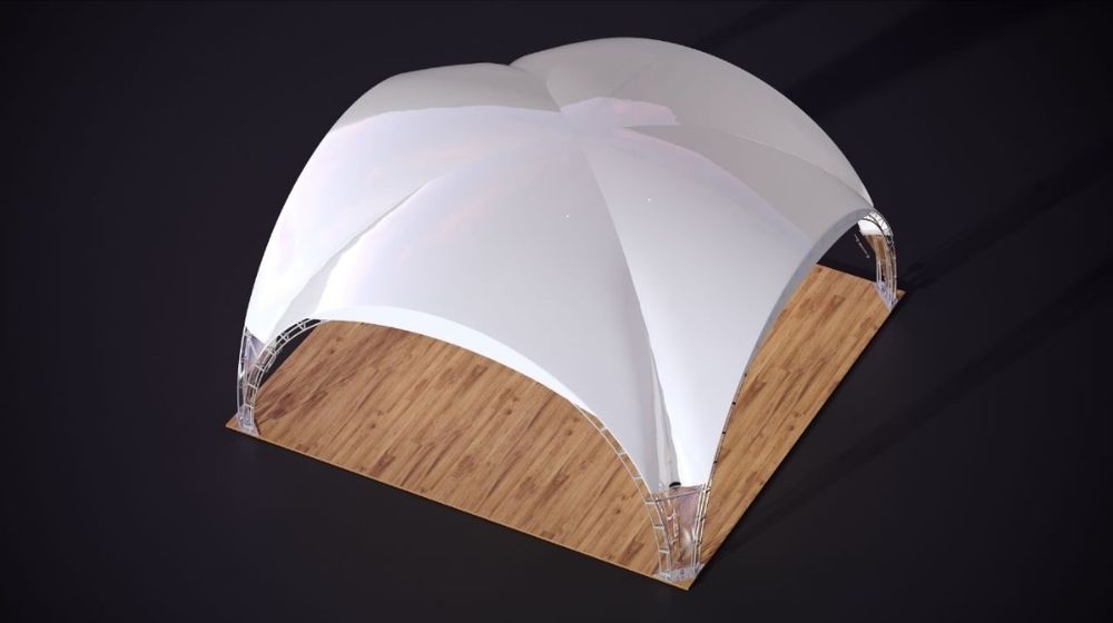 Шатер арочный новый 64 м²