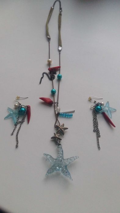 Колье подвески сережки