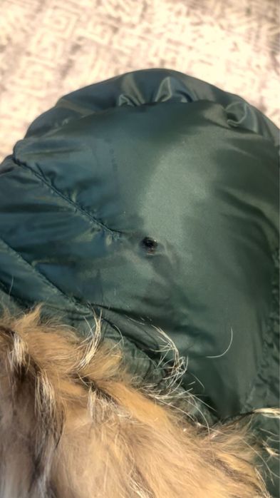 Geaca Moncler de dama , cu blana naturala , originala