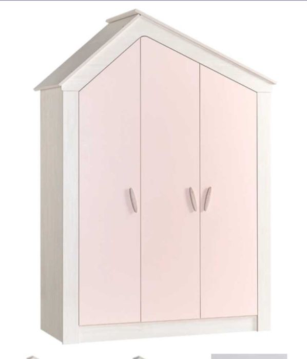 Трикрилен гардероб Pink house