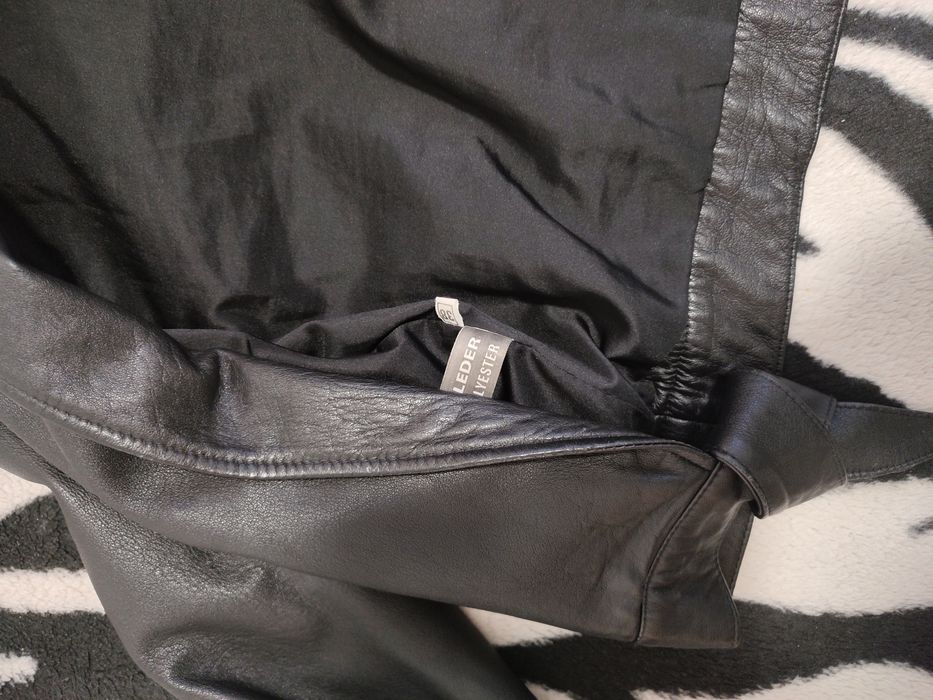 Geaca de piele naturala stil gotic M