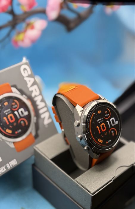 НОВ!!! Garmin Fenix 9 Pro, 51 mm, AMOLED, Sapphire, Titanium, inReach, Spark Orange