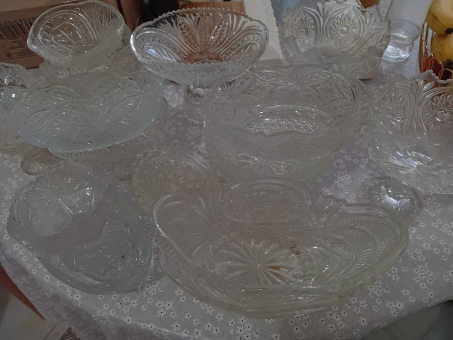 Посуды хрустальные советские