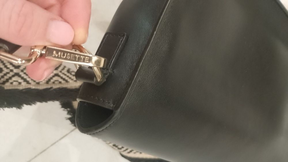 Geantă Musette piele naturala