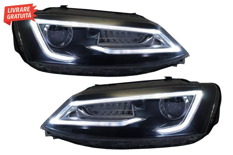 Faruri LED DRL VW Jetta Mk6 VI Non GLI (2011-2017) Semnal Dinamic Secv