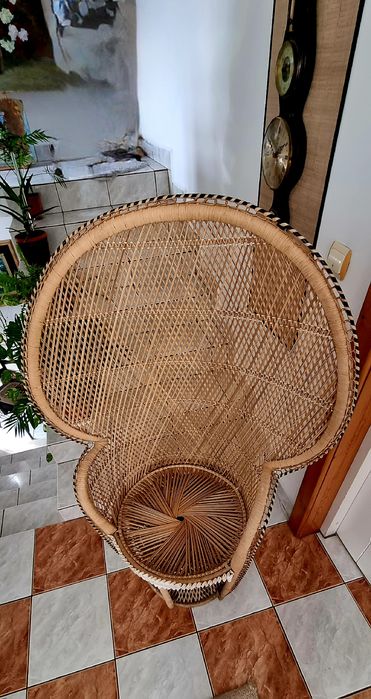 Fotoliu din ratan Emmanuelle Peacock