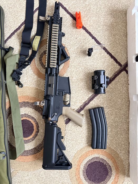 Pachet Replică Airsoft G&G Combat Machine + CYMA M4 + Accesorii
