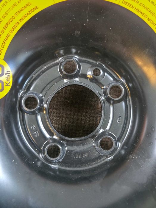 Roata Rezerva SLIM MICA - 5x110 16'' - 135/70/16 - OEM Alfa Romeo Giulieta - Fiat 500X - NOUA !