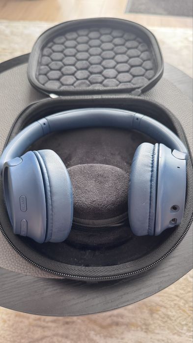 Casti Sony WH-CH720N, Bluetooth, Over-Year, Microfon, Noise Cancelling, albastru