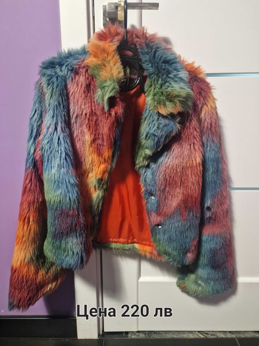 Уникално палто с дълъг косъм