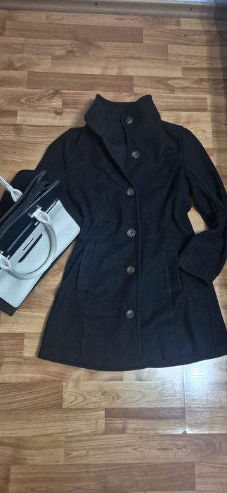 Palton elegant negru S