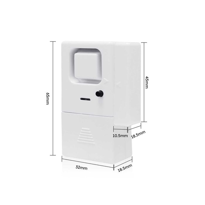 Комплект 4 бр. 2-в-1 аларма и звънец за врати и прозорци