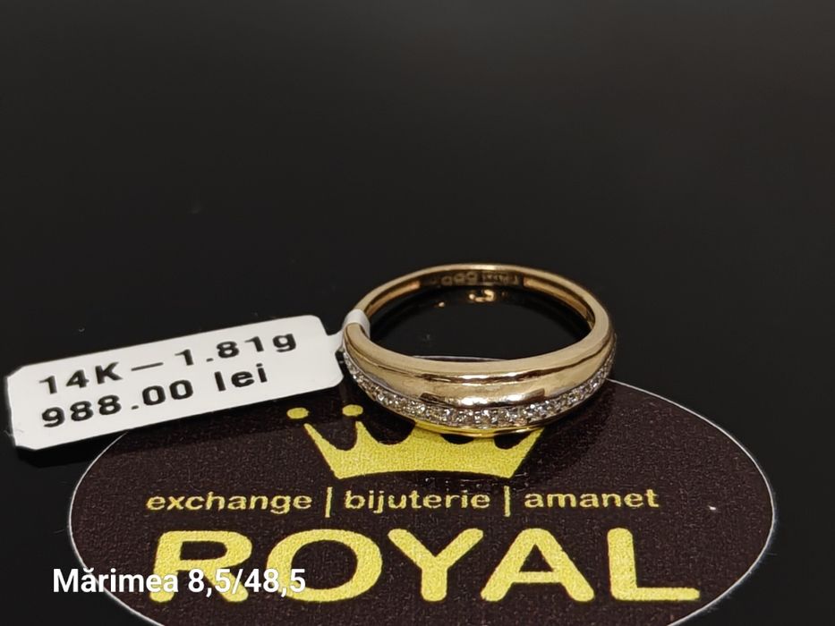 Bijuteria Royal: Inel aur nou 14k/1.81 gr