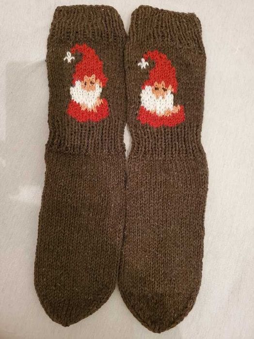 Ръчно плетени мъжки  чорапи размер 43