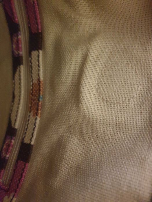 Сумка летняя из холщовой ткани