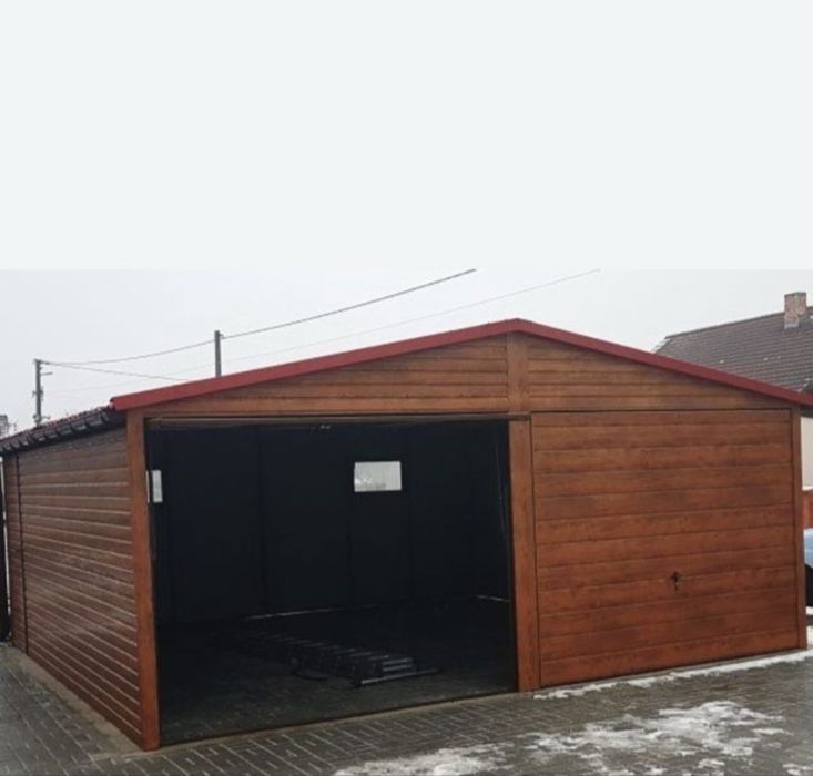 Garaje auto pe structura metalica