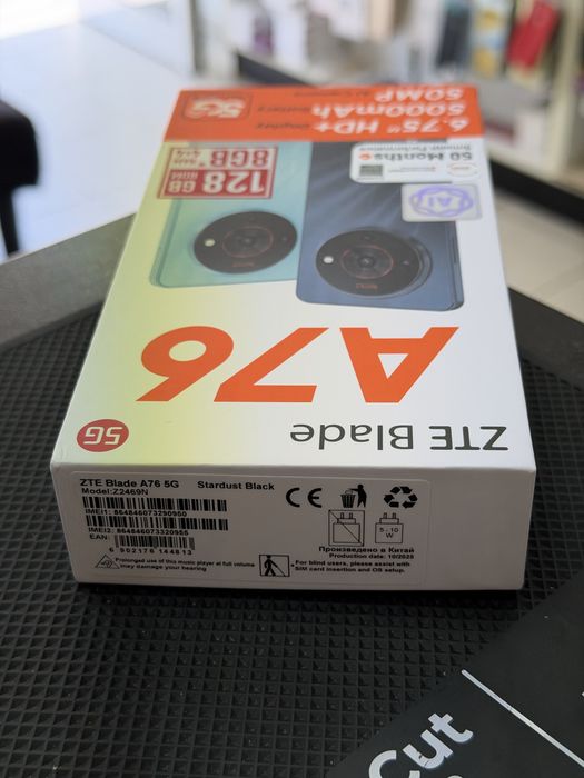 ZTE Blade A76 5G,Stardust Black,128GB *ЧистоНов*