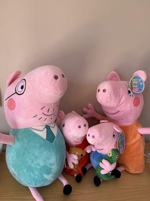 Peppa Pig плюшен комплект цялото семейтво перфектен подарък