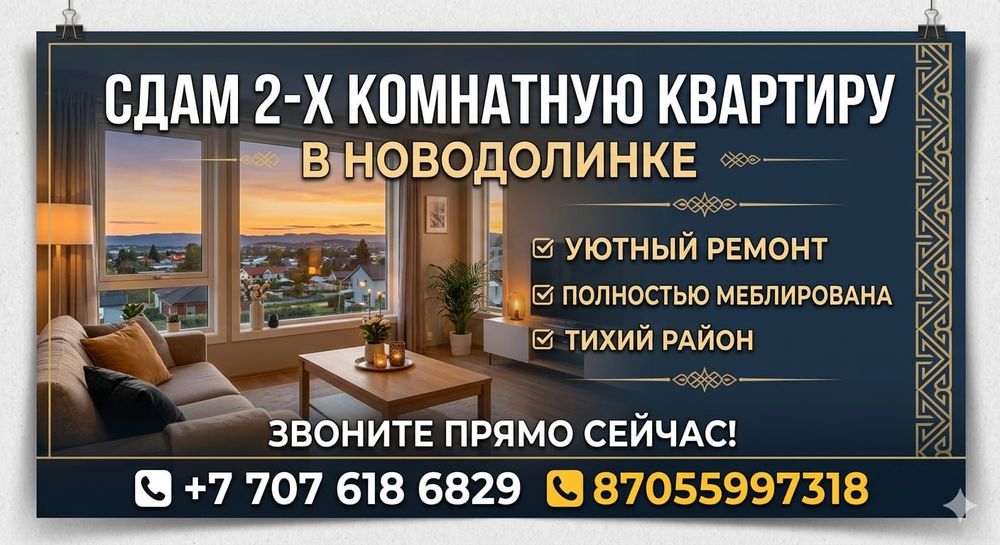 Сдаётся квартира