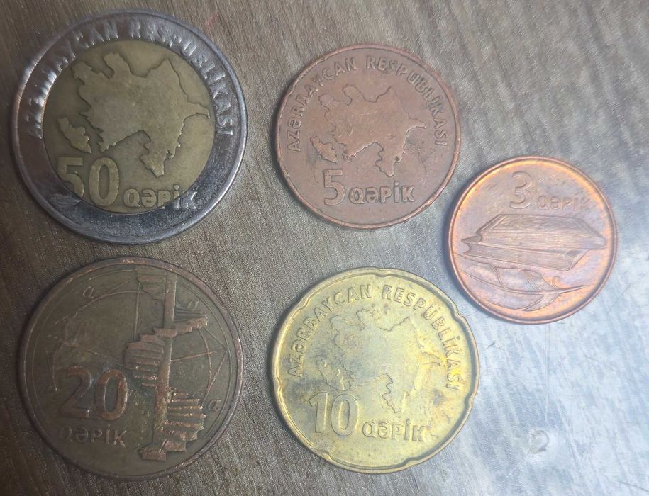 монети Азербайджан 5бр