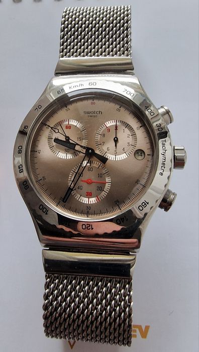 Swatch Irony Silverish barbatesc