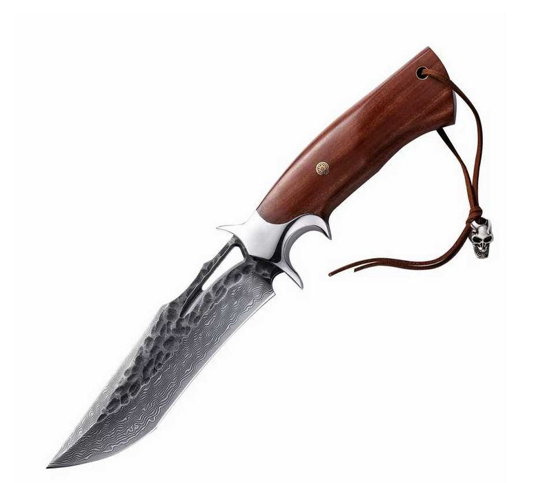 Cutit coreean Vanguard, otel Damasc, cu garda prindere, teaca piele