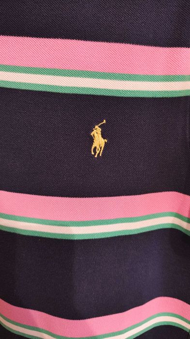 Tricou in dungi mov cu negru Polo Ralph Lauren - Marime M