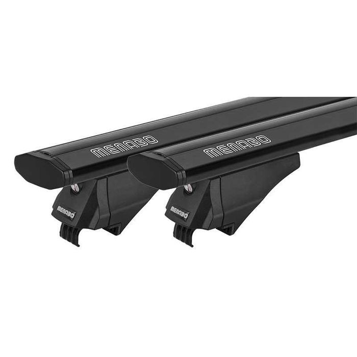 Алуминиеви греди MENABO Leopard черни за стандартен и плътен рейлинг