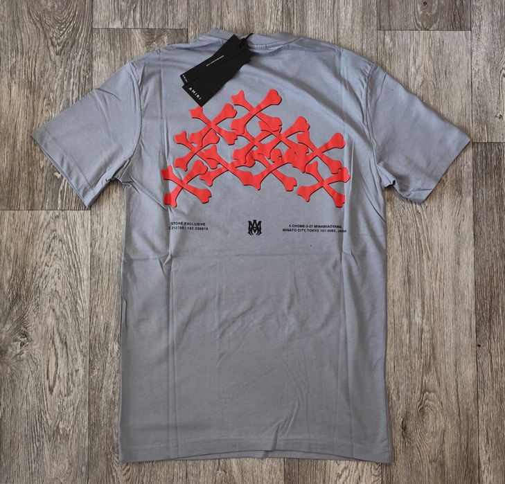 Нова мъжка тениска фланелка Amiri блуза фланелка памук heron