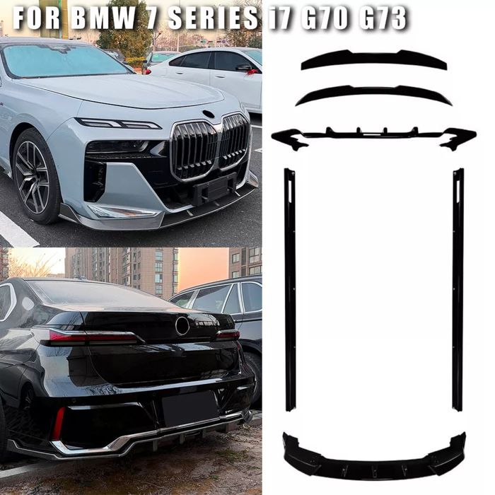 Lip Prelungire Bara Fata Praguri Difuzor Bara Spate BMW G70 i7 Eleron Portbagaj Luneta