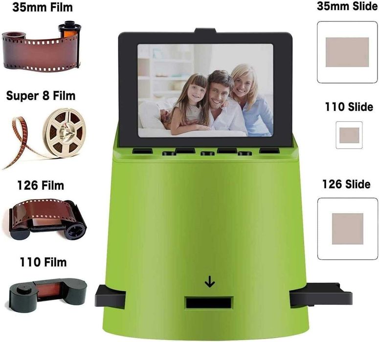 Дигитален скенер за негативи и диапозитиви 22MP със 3.5" LCD дисплей!