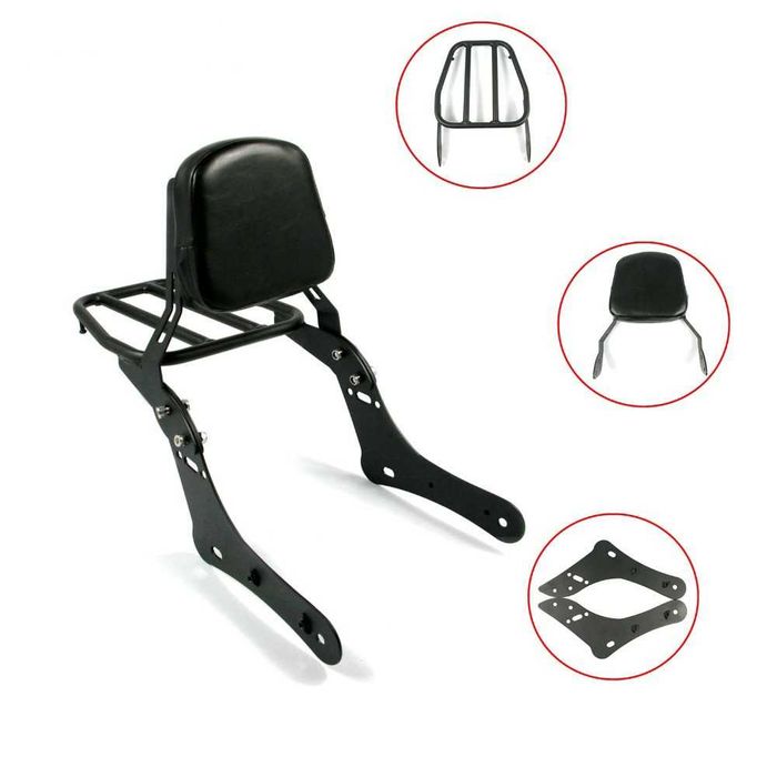 Suport/spatar Sissybar Kawasaki Vulcan S 650, cu portbagaj