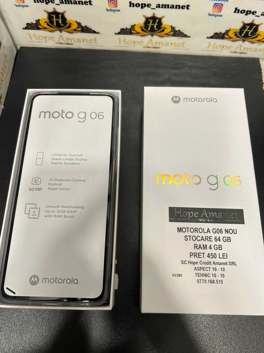 Hope Amanet P3 - Moto G06  128Gb/4Gb NOU